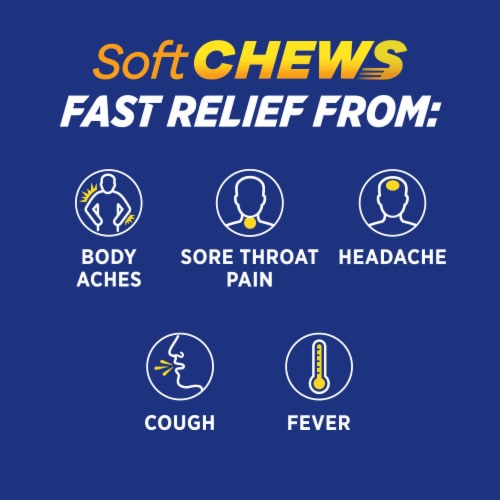 Theraflu Soft Chews, Daytime Severe Cold Relief, Adult Formula, 20 Chewable Tablets Perspective: bottom