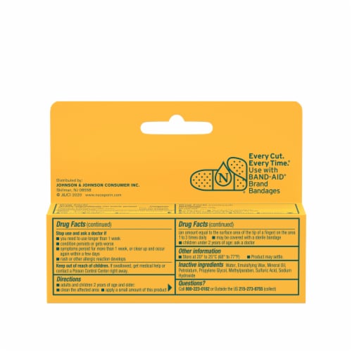 Neosporin + Pain Relief Dual Action First Aid Antibiotic Cream Perspective: bottom