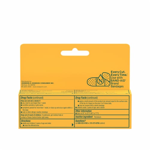 Neosporin + Pain Relief Dual Action Topical Antibiotic Ointment Perspective: bottom