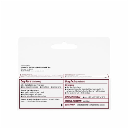 Polysporin First Aid Antibiotic Ointment Perspective: bottom