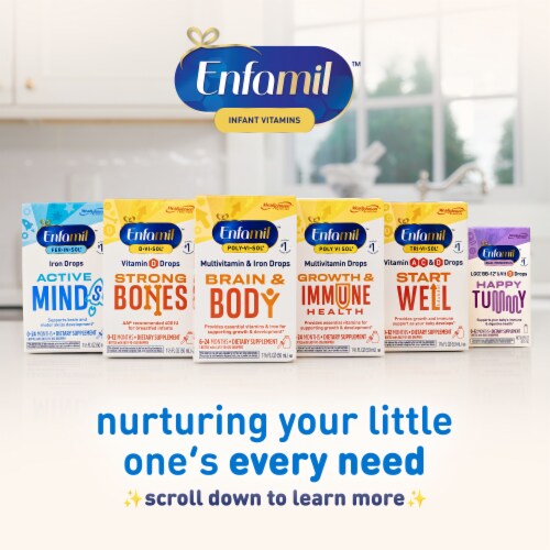 Enfamil Fer-In-Sol Iron Supplement for Infants & Toddlers Dropper Bottle Perspective: bottom
