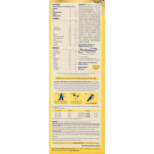 Enfamil Premium Infant Formula Powder Pouches with Iron 2 Count Perspective: bottom