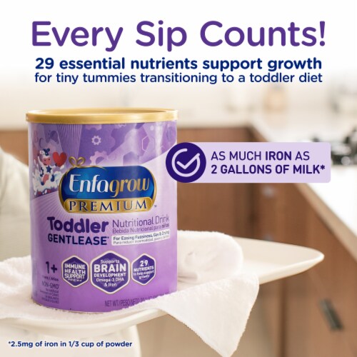 Enfamil Premium Gentlease Toddler Nutritional Drink Perspective: bottom