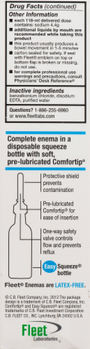 Fleet® Laxative Saline Enema Easy Squeeze Bottle Perspective: bottom