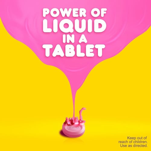 Pepto Bismol Chewable Tablets Perspective: bottom