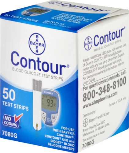 Contour Blood Glucose Test Strips Perspective: bottom