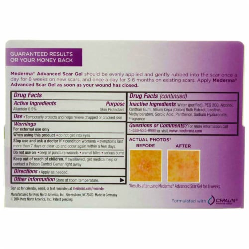 Mederma® Advanced Scar Gel Perspective: bottom