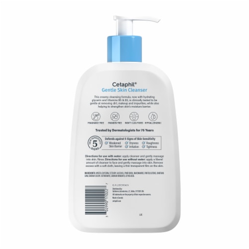 Cetaphil Gentle Skin Cleanser Face Wash for Sensitive Skin Perspective: bottom