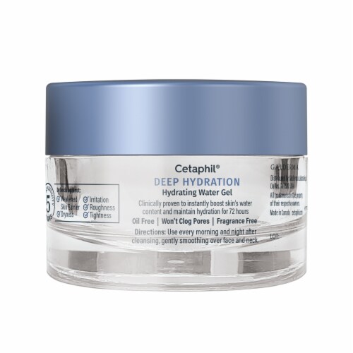 Cetaphil Deep Hydration Skin Restoring Water Gel, 72 Hour Hydration Perspective: bottom