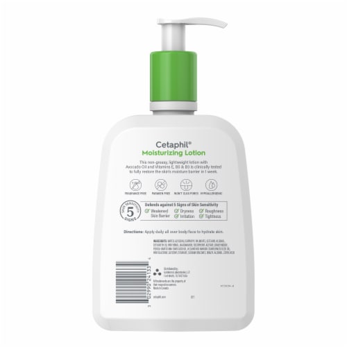 Cetaphil Hydrating Moisturizing Lotion for Normal to Dry Skin, Sensitive Skin Perspective: bottom