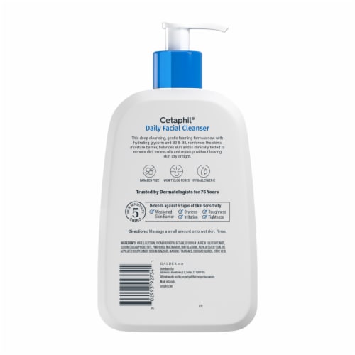 Cetaphil Daily Facial Cleanser for Combination to Oily, Sensitive Skin Perspective: bottom