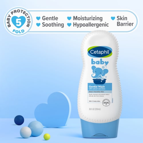 Cetaphil® Baby Sensitive Skin with Natural Calendula Gentle Wash Perspective: bottom