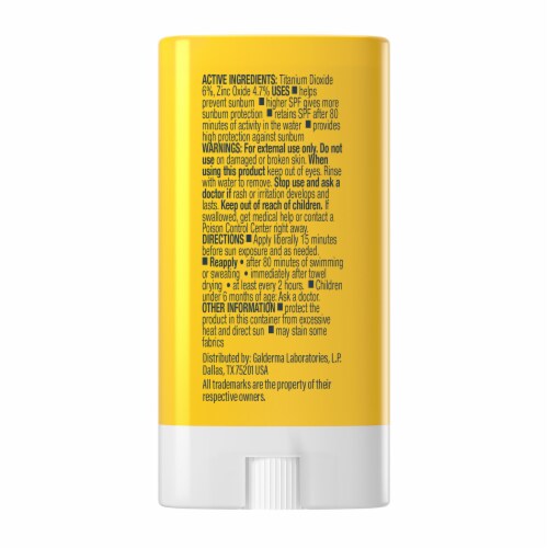 Cetaphil Sheer Mineral Stick Sunscreen for Face & Body, Broad Spectrum SPF 50 Perspective: bottom