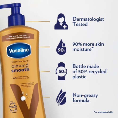 Vaseline Intensive Care™ Body Lotion Almond Smooth Perspective: bottom