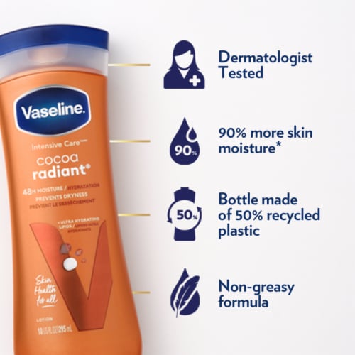 Vaseline Intensive Care Cocoa Radiant Body Lotion Perspective: bottom