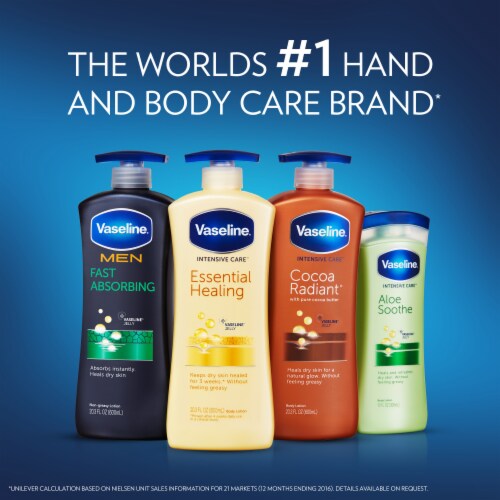 Vaseline Cocoa Radiant Body Butter Lotion Perspective: bottom