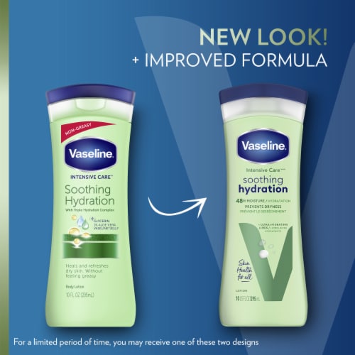Vaseline Intensive Care Soothing Hydration Hand and Body Lotion Perspective: bottom
