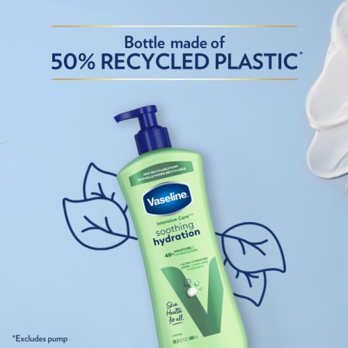 Vaseline Intensive Care body lotion soothing hydration 20.3 oz Perspective: bottom