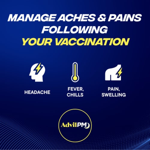 Advil PM Pain Reliever and Nighttime Sleep Aid Ibuprofen Perspective: bottom