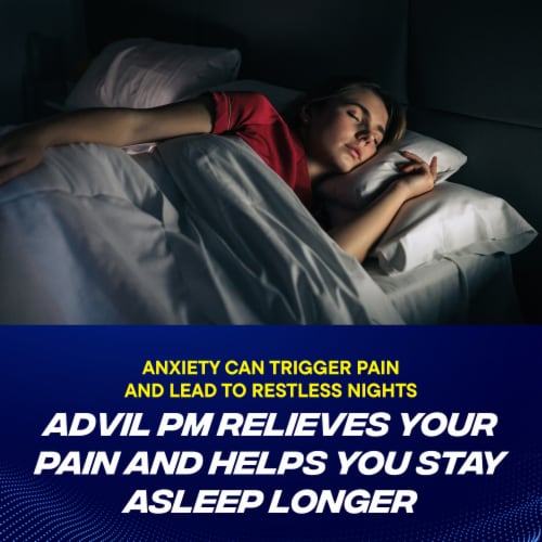 Advil PM Liqui-Gels Pain Reliever and Nighttime Sleep Aid Ibuprofen Perspective: bottom