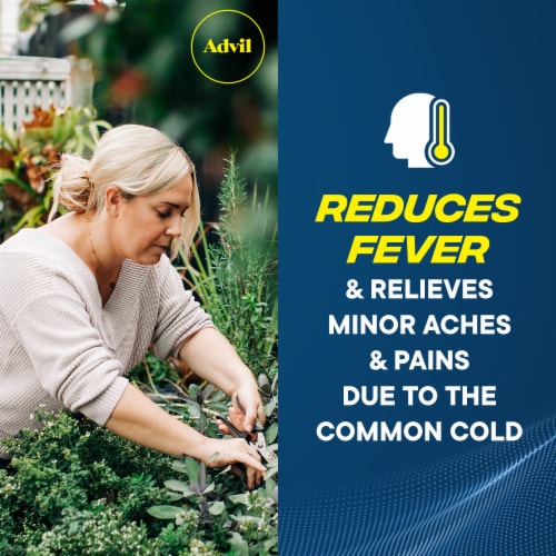 Advil LiquiGels Pain Reliever and Fever Reducer Ibuprofen 200 mg Pain Relief Perspective: bottom