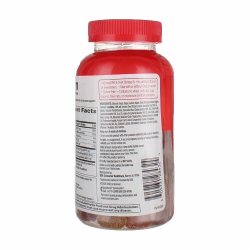 Centrum MultiGummies Multi+ Omega 3 Dual Action Adult Multivitamin Perspective: bottom