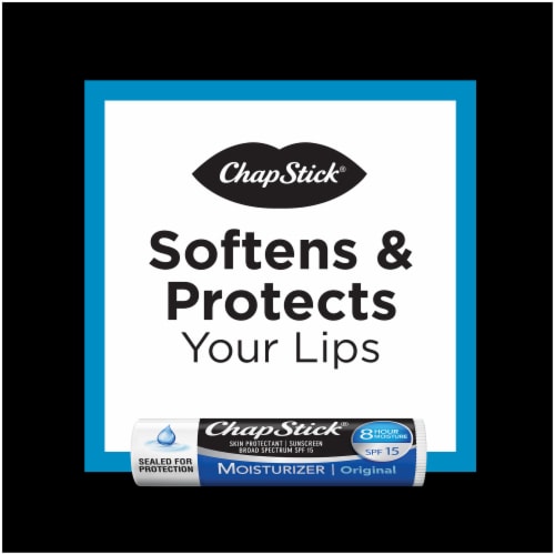 ChapStick Cherry Cool Mint and Original Avobenzone Moisturizing Lip Balm Tubes Variety Pack Perspective: bottom