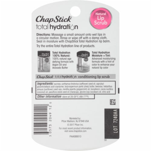 ChapStick Total Hydration Conditioning Lip Fresh Peppermint Scrub Perspective: bottom