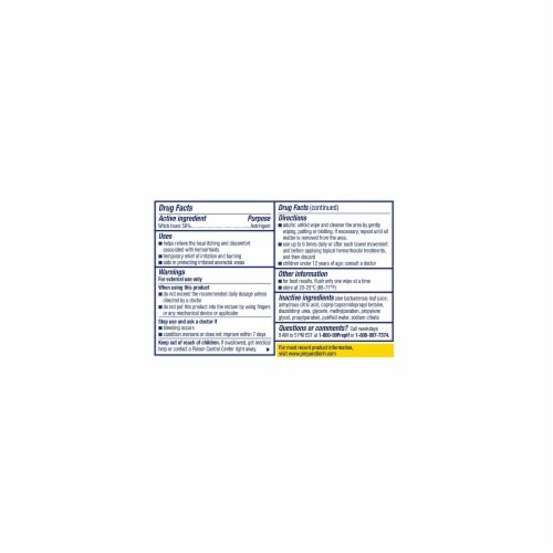 Preparation H Totables Hemorrhoid Witch Hazel Skin Irritation Relief Wipes Perspective: bottom