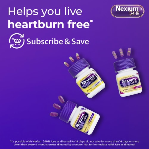 Nexium 24HR ClearMinis Acid Reducer Heartburn Relief Delayed Release Capsules Perspective: bottom