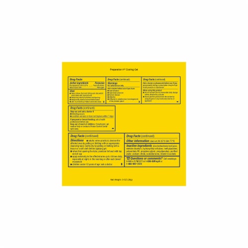 Preparation H Hemorrhoid Cooling Gel with Aloe for Fast Discomfort Relief Perspective: bottom
