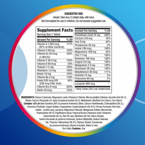 Centrum Multivitamin Men Multivitamin Perspective: bottom