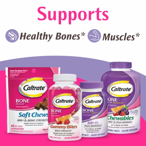Caltrate 600+D3 Calcium and Vitamin D Supplement Tablets Perspective: bottom