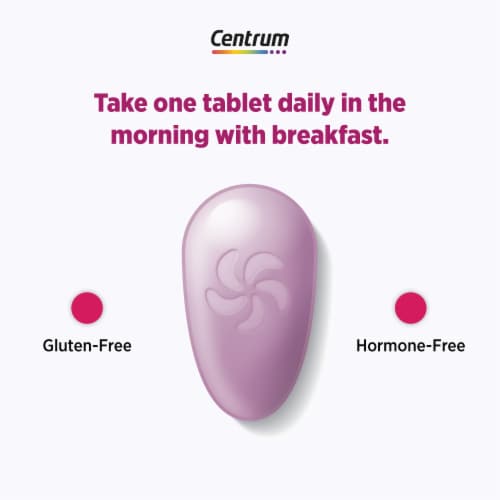 Centrum Complete Multivitamin Supplement + Hot Flash Support Menopause Support Tablets Perspective: bottom