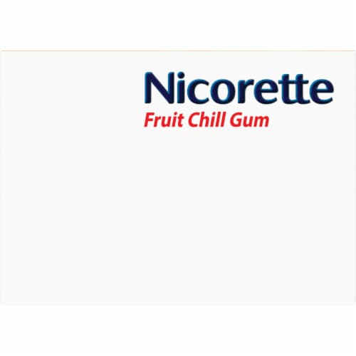 Nicorette® Fruit Chill Nicotine Gum 4mg Bonus Pack Perspective: bottom