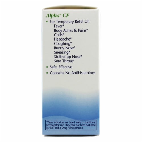 Boericke & Tafel Alpha CF Cold & Flu Perspective: bottom