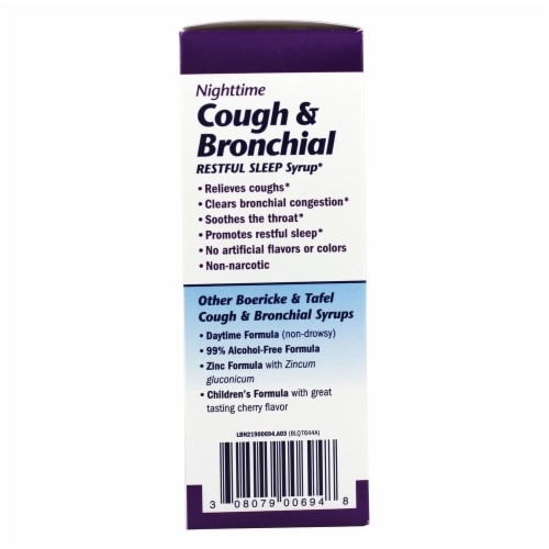 Boericke & Tafel Nighttime Cough Bronchial Syrup Perspective: bottom