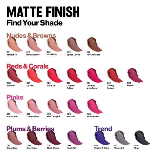 Revlon Super Lustrous The Luscious Mattes Lipstick 014 Shameless Perspective: bottom