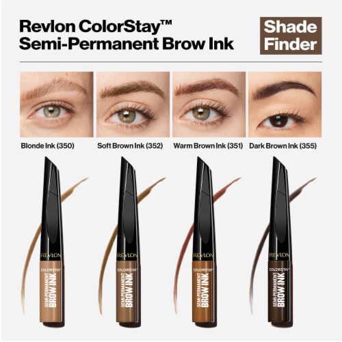Revlon ColorStay Semi-Permanent Brow Ink 351 Warm Brown Perspective: bottom