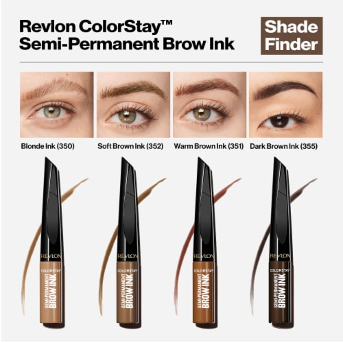Revlon ColorStay Semi-Permanent Brow Ink 355 Dark Brown Perspective: bottom
