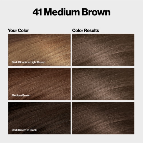 Revlon ColorSilk Permanent Hair Color with Bond Repair Complex 041 Medium Brown Perspective: bottom