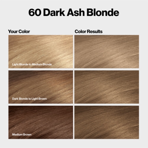 Revlon ColorSilk Permanent Hair Color with Bond Repair Complex 060 Dark Ash Blonde Perspective: bottom