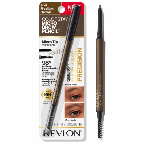 Revlon ColorStay Micro Brow Pencil 454 Medium Brown Perspective: bottom