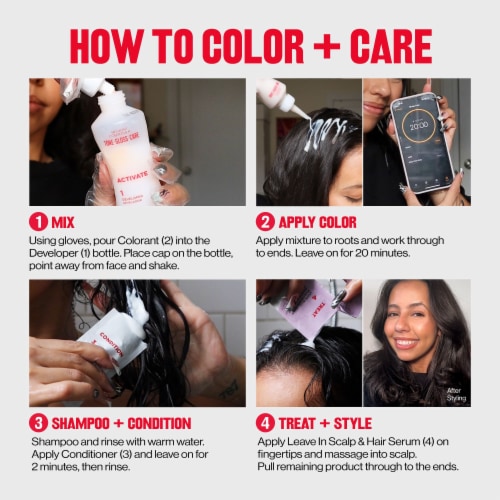 Revlon ColorSilk Tone + Gloss + Care Demi-Permanent Hair Color Shade 5 Medium Brown Perspective: bottom