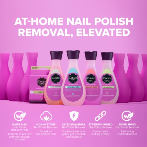 Cutex Nourishing Nail Polish Remover Perspective: bottom