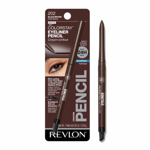 Revlon ColorStay Eyeliner Pencil 202 Black Brown Perspective: bottom