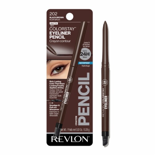 Revlon ColorStay Eyeliner Pencil 202 Black Brown Perspective: bottom