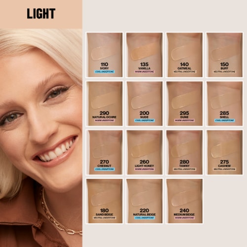 Revlon ColorStay Longwear Makeup Foundation For Combination/Oily Skin 220 Natural Beige Perspective: bottom