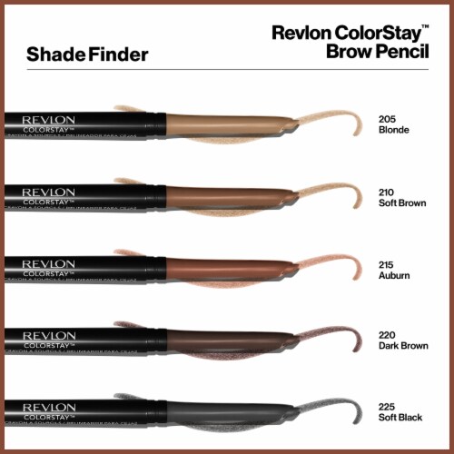Revlon ColorStay Brow Pencil 225 Soft Black Perspective: bottom