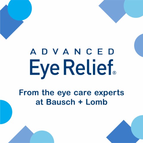 Advanced Eye Relief Eye Drops for Dry Eyes Lubricant Drops for Redness Relief Perspective: bottom